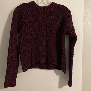 XS Blue/Red H&M Crew Neck Knit Sweater